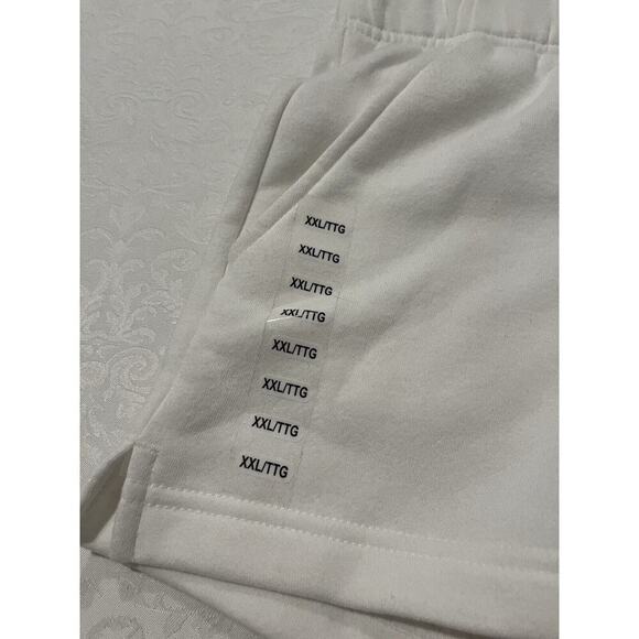 NEW XXL The North Face Women's Half Dome White Fleece Shorts Standard Fit - Picture 7 of 11